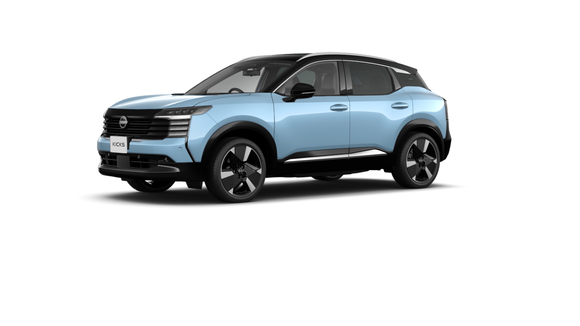 日産 新型キックス レゾナンスブルー2トーン